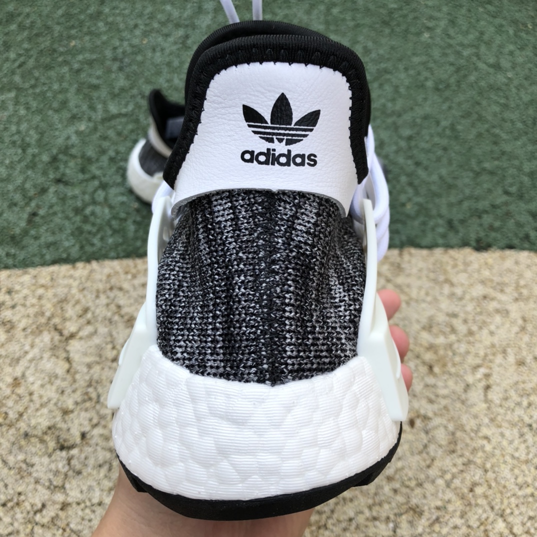 NMD HumanRace Feidong Trail Oreo black and white gray woven women's casual walking shoes AC7359