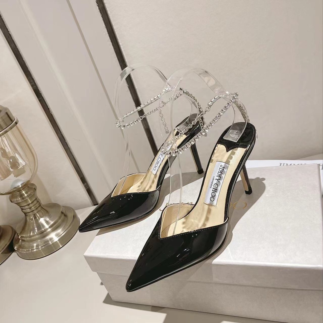 jimmychoo charol negro 8:5cm