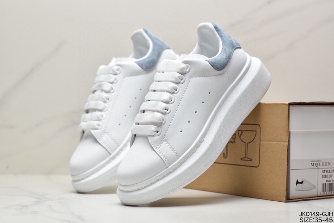 160 Alexander McQueen亚历山大·麦昆 Sole Leather Sneakers低帮553770 WHGP790 9063