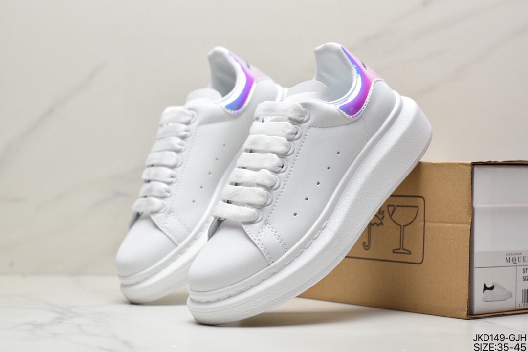 160 Alexander McQueen亚历山大·麦昆 Sole Leather Sneakers低帮553770 WHGP790 9063