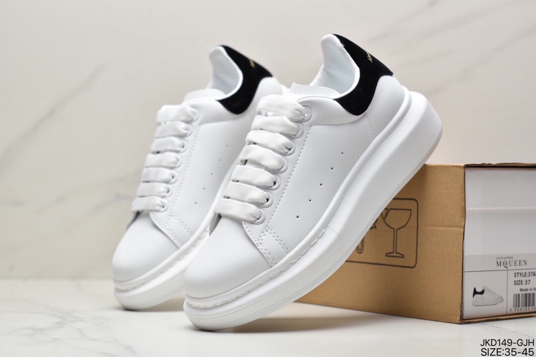 160 Alexander McQueen亚历山大·麦昆 Sole Leather Sneakers低帮553770 WHGP790 9063
