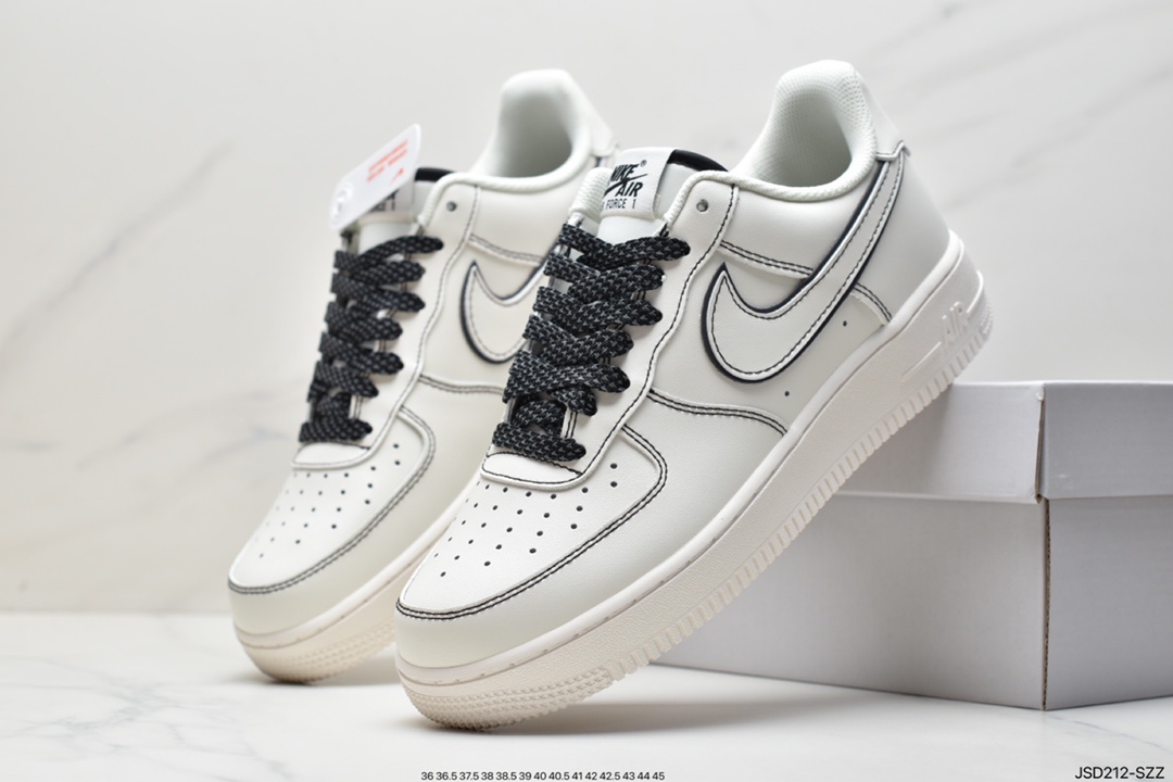 200 耐克Nike Air Force1 空军一号 白蓝低帮休闲板鞋 GU6936-599