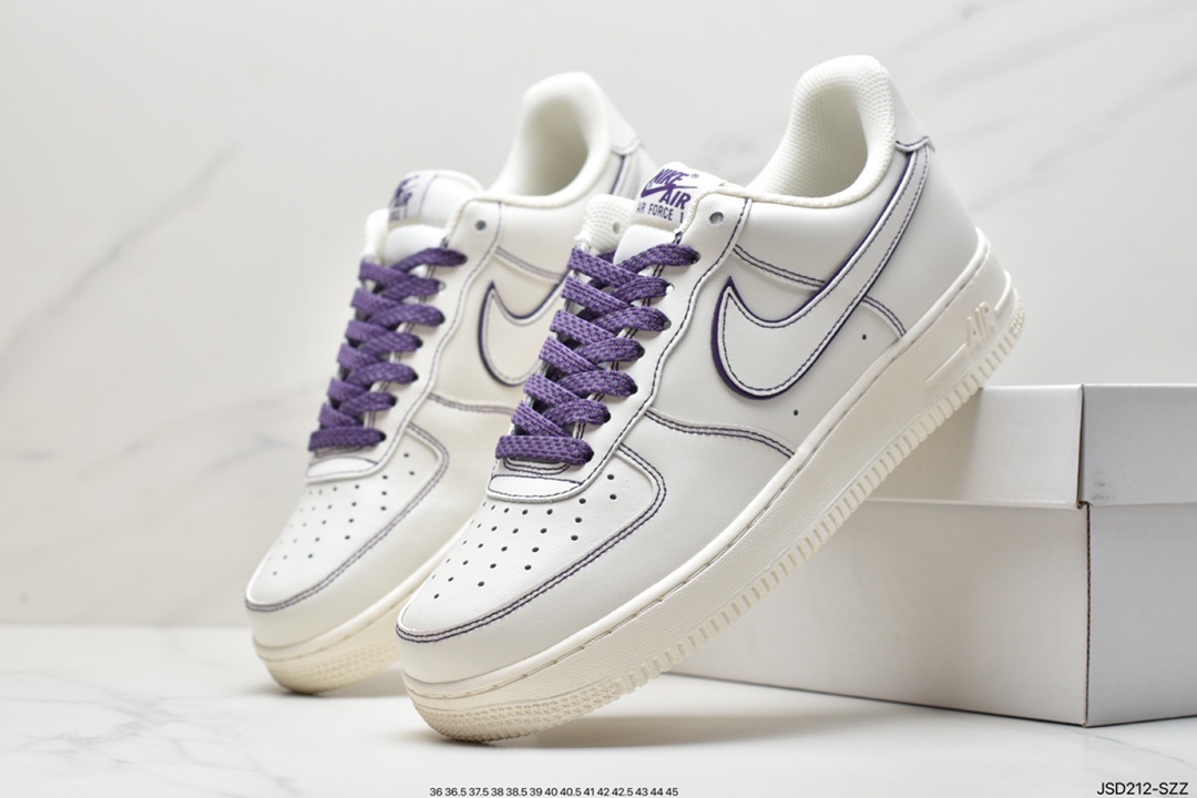 200 耐克Nike Air Force1 空军一号 白蓝低帮休闲板鞋 GU6936-599