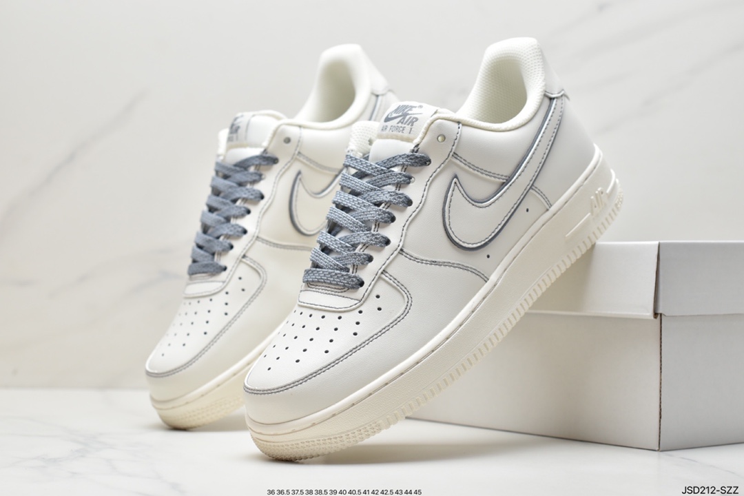200 耐克Nike Air Force1 空军一号 白蓝低帮休闲板鞋 GU6936-599