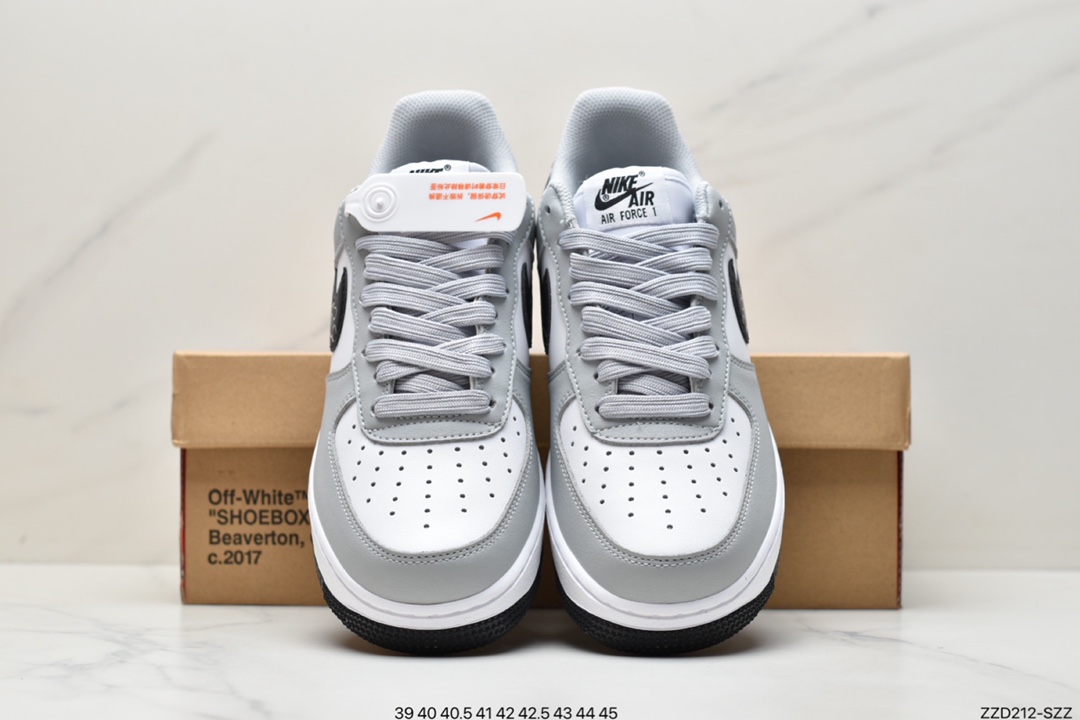 250 耐克Nike Air Force1 空军一号 白蓝低帮休闲板鞋AA0011
