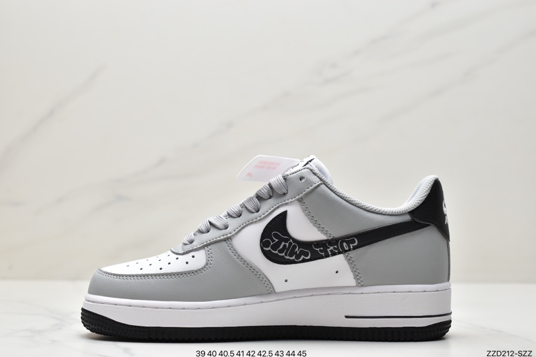 250 耐克Nike Air Force1 空军一号 白蓝低帮休闲板鞋AA0011