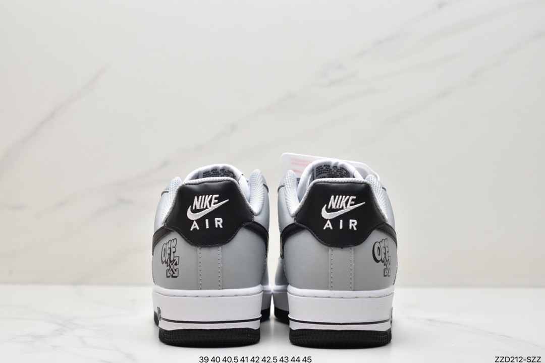 250 耐克Nike Air Force1 空军一号 白蓝低帮休闲板鞋AA0011