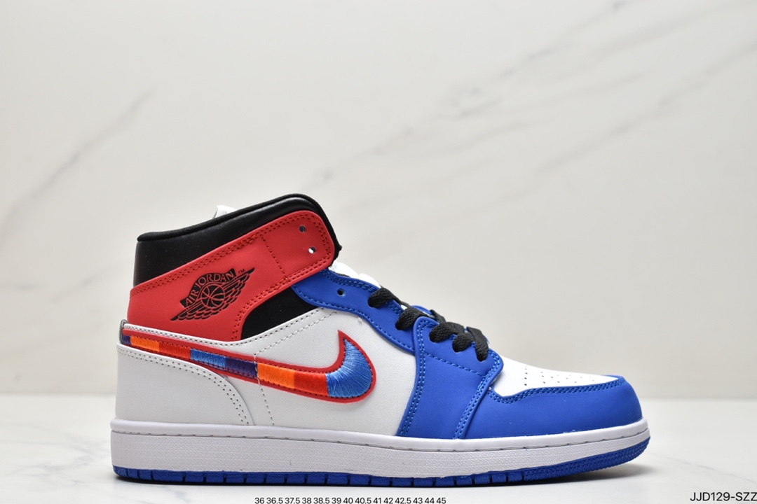 130 耐克Air Jordan 1 Mid AJ1乔1中帮文化篮球鞋男女鞋7孔 554724