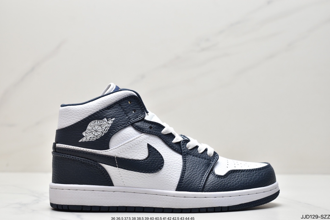 130 耐克Air Jordan 1 Mid AJ1乔1中帮文化篮球鞋男女鞋7孔 554724