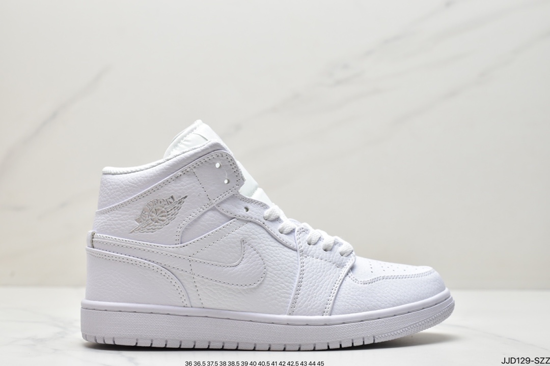 130 耐克Air Jordan 1 Mid AJ1乔1中帮文化篮球鞋男女鞋7孔 554724