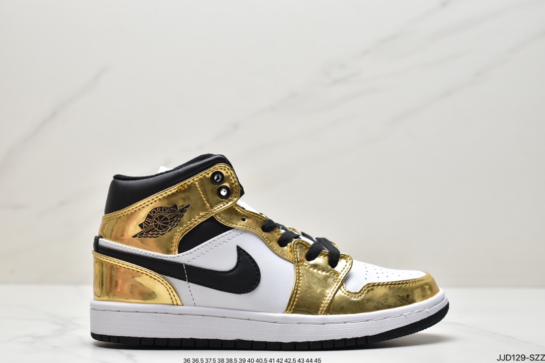 130 耐克Air Jordan 1 Mid AJ1乔1中帮文化篮球鞋男女鞋7孔 554724