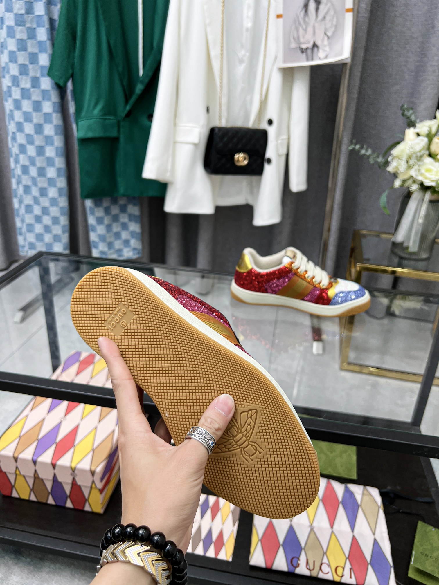 GUC*I 2021 Las últimas zapatillas de deporte retro clásico de color contador comprados a Taikoo Hui 