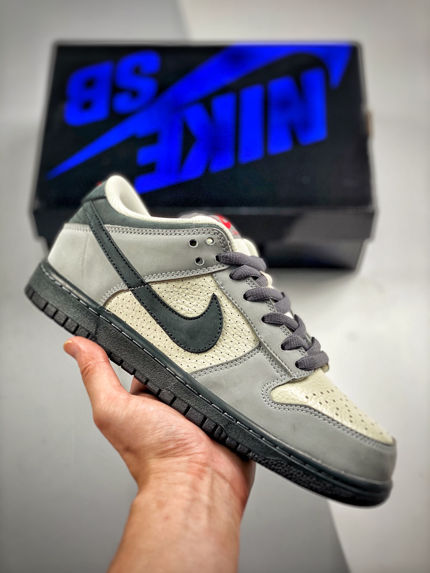 -2 Nk Dunk SB Low Gris, fabricado por una gran fábrica original, fotos reales de estreno, materiales de primera capa or…