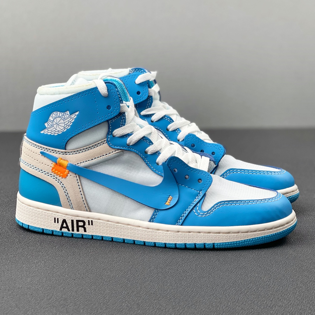 重磅福利🔻#Owf 版本💯Air Jordan 1 ow 北卡蓝配色 实老牌外贸大厂 全部顶级品质 真真