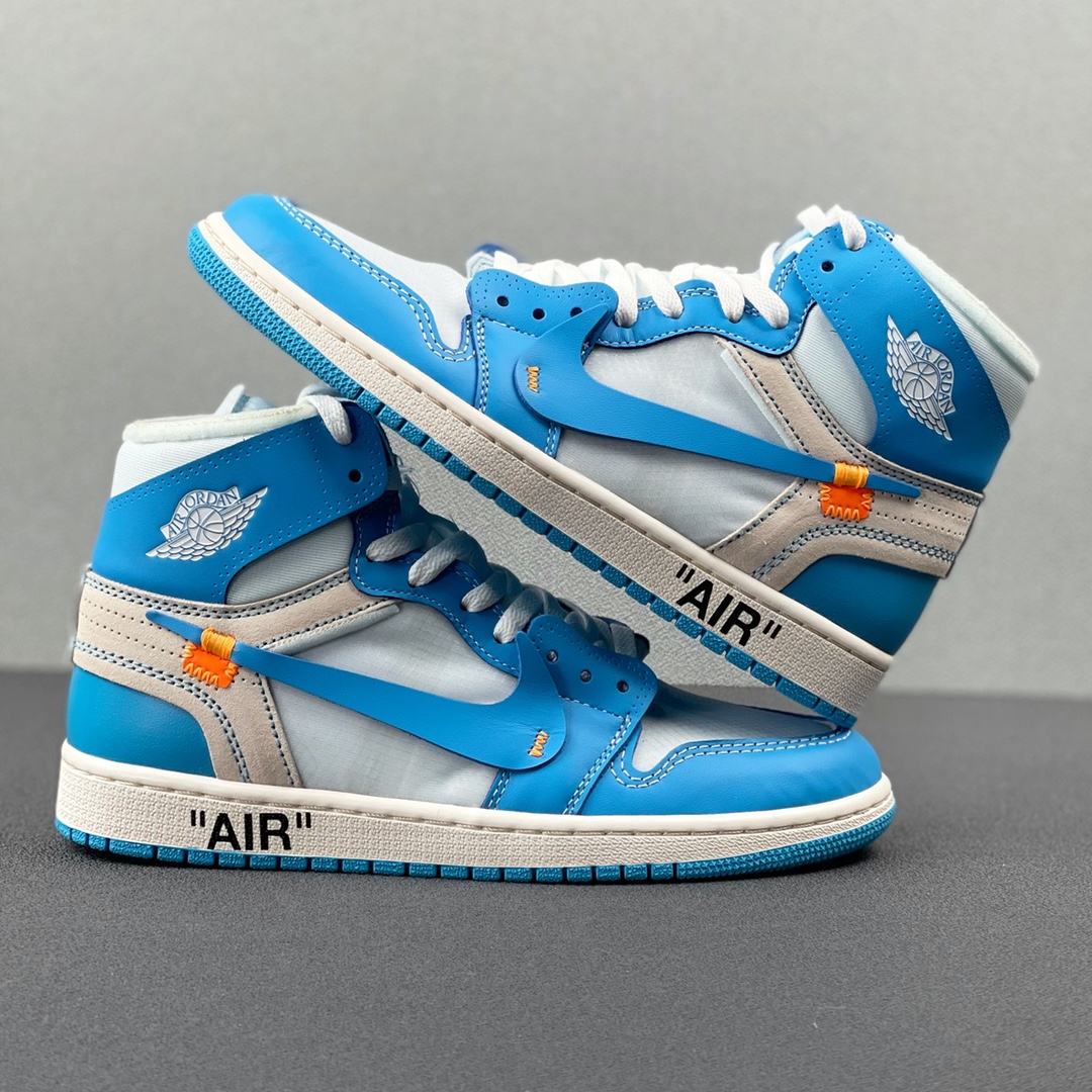 重磅福利🔻#Owf 版本💯Air Jordan 1 ow 北卡蓝配色 实老牌外贸大厂 全部顶级品质 真真