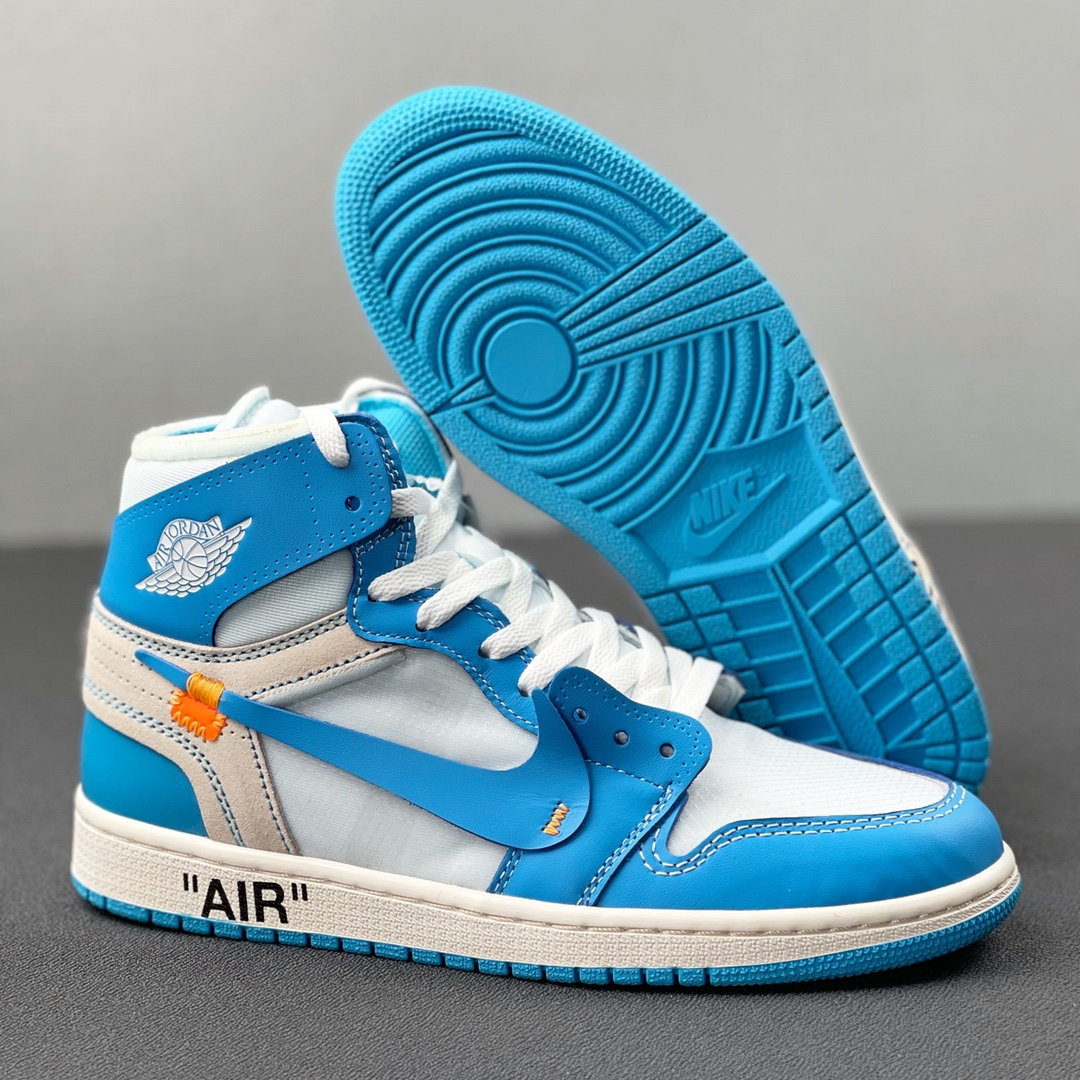 重磅福利🔻#Owf 版本💯Air Jordan 1 ow 北卡蓝配色 实老牌外贸大厂 全部顶级品质 真真