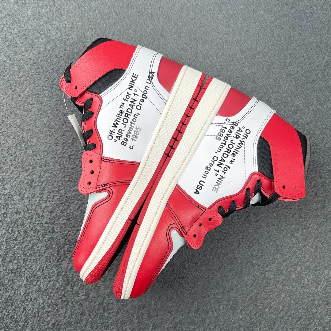 重磅福利🔻#Owf 版本💯Air Jordan 1 ow 芝加哥配色老牌外贸大厂 全部顶级品质 真真的福