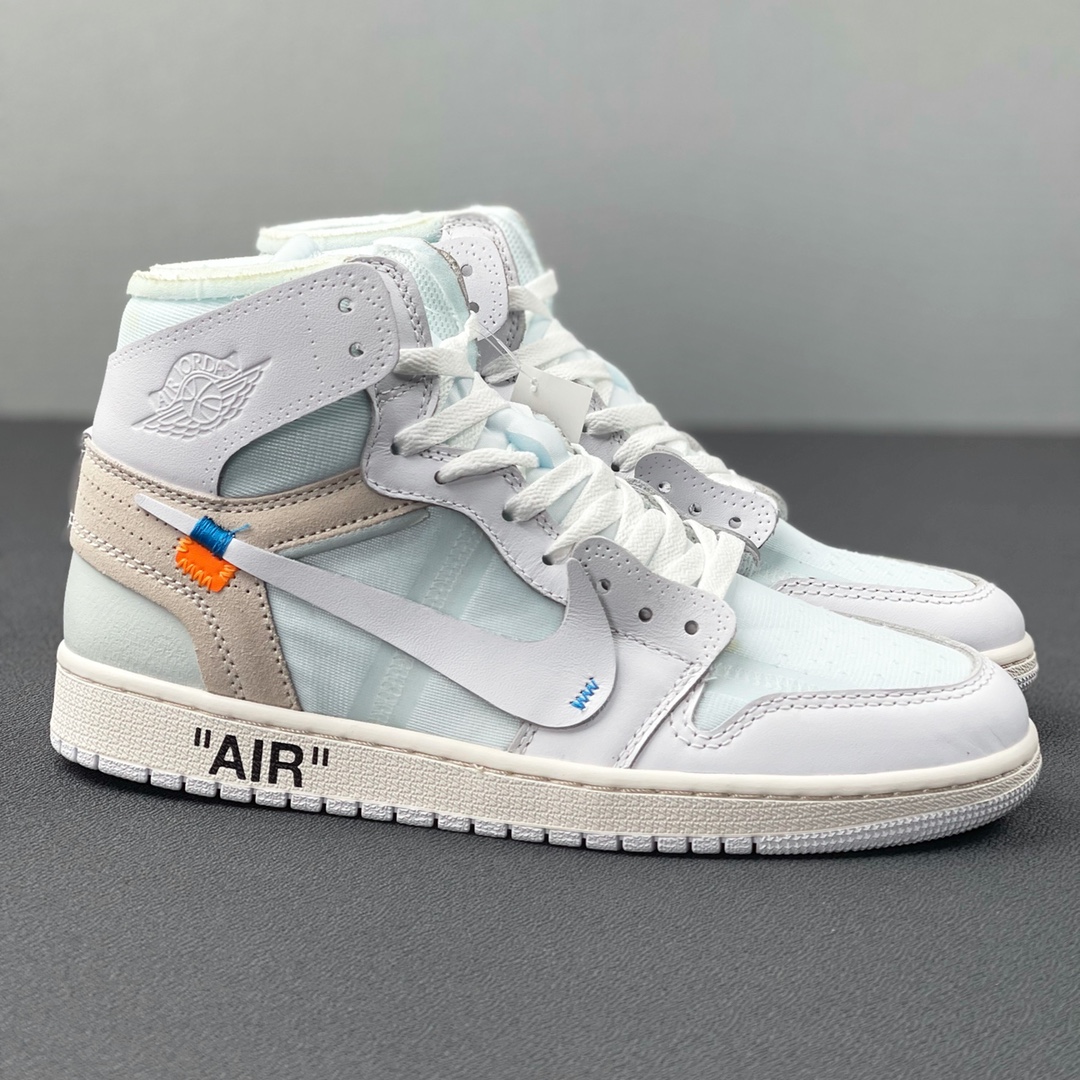 重磅福利🔻#Owf 版本💯Air Jordan 1 ow 纯白配色 实拍 老牌外贸大厂 全部顶级品质 真