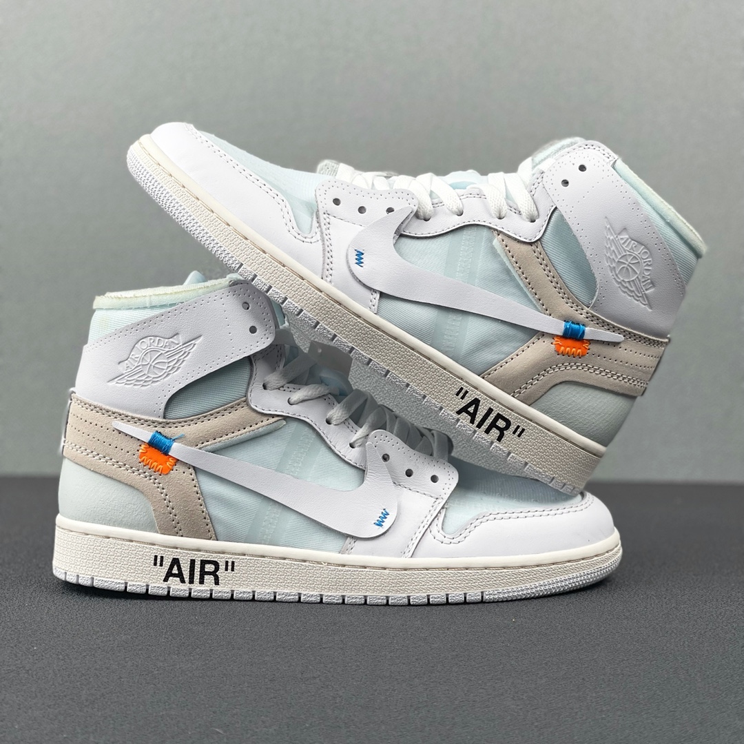 重磅福利🔻#Owf 版本💯Air Jordan 1 ow 纯白配色 实拍 老牌外贸大厂 全部顶级品质 真