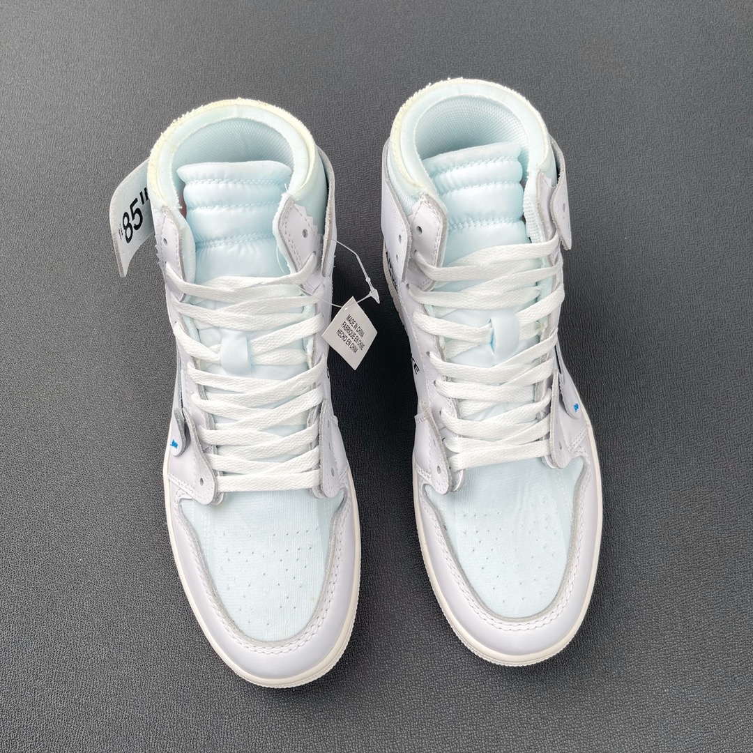 重磅福利🔻#Owf 版本💯Air Jordan 1 ow 纯白配色 实拍 老牌外贸大厂 全部顶级品质 真