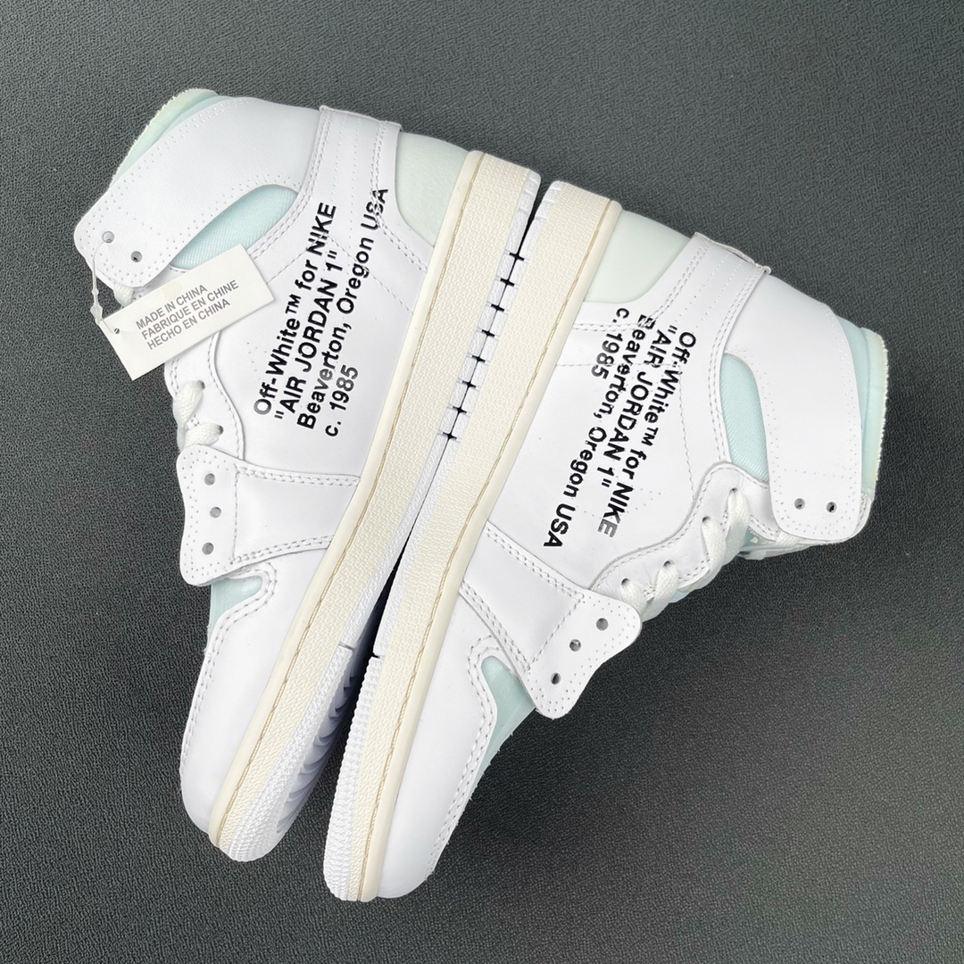 重磅福利🔻#Owf 版本💯Air Jordan 1 ow 纯白配色 实拍 老牌外贸大厂 全部顶级品质 真