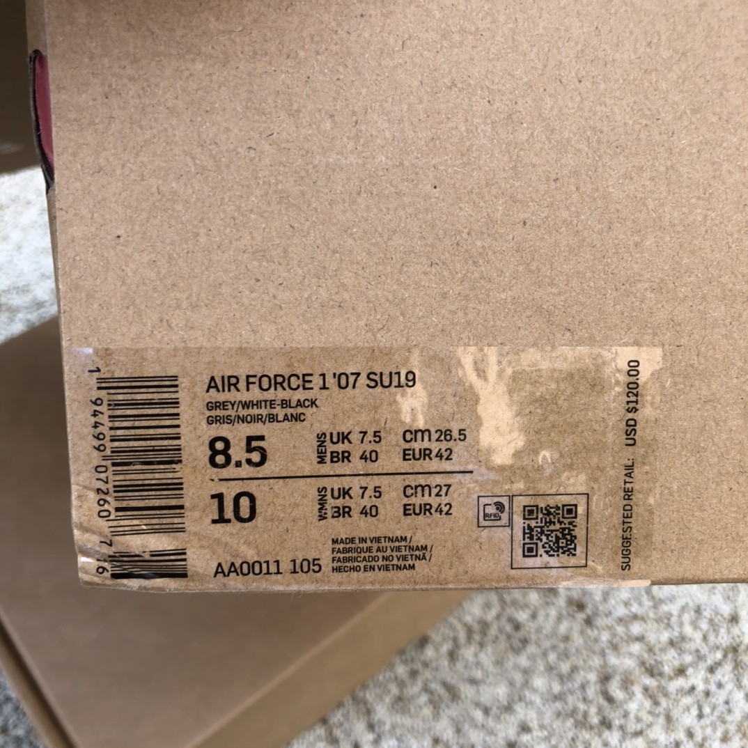 320  Nike耐克AIR FORCE 1 '07男子空军一号运动鞋秋季新 aa0011-105