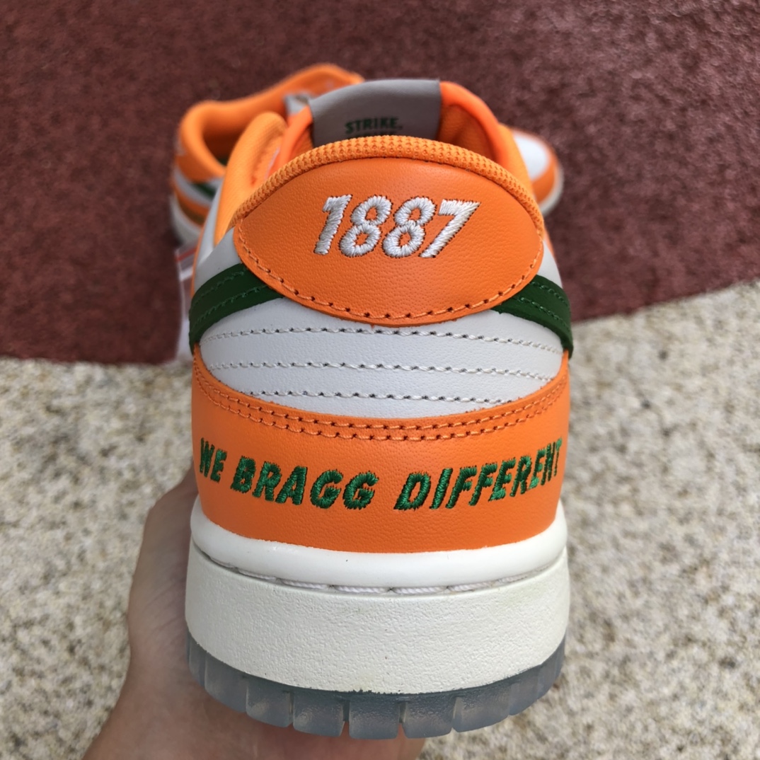 400  Nike Dunk Low 复古低帮滑板鞋 dr6188-800   Dunk白橙绿low 尺码：36-47.5