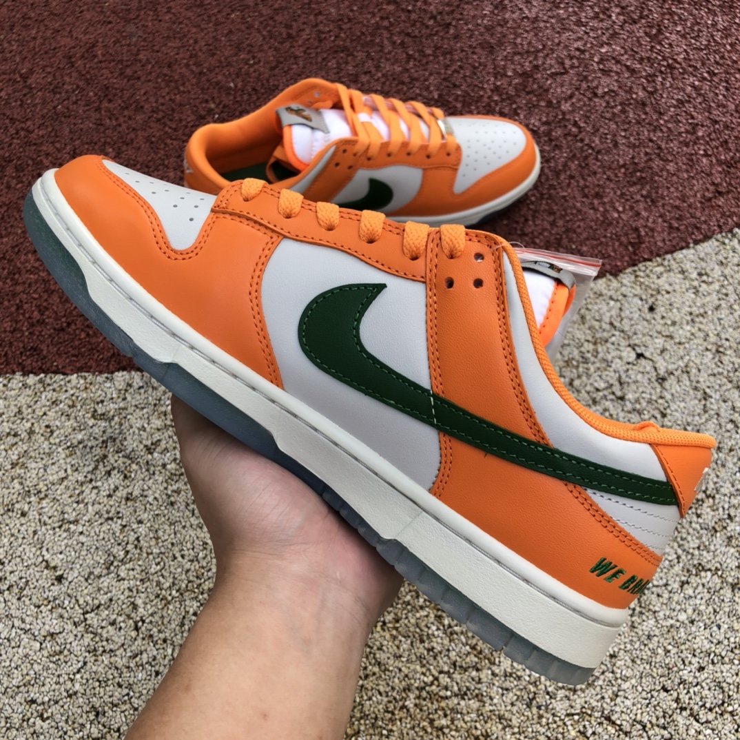 400  Nike Dunk Low 复古低帮滑板鞋 dr6188-800   Dunk白橙绿low 尺码：36-47.5