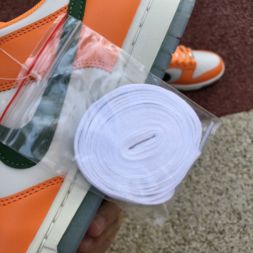 400  Nike Dunk Low 复古低帮滑板鞋 dr6188-800   Dunk白橙绿low 尺码：36-47.5