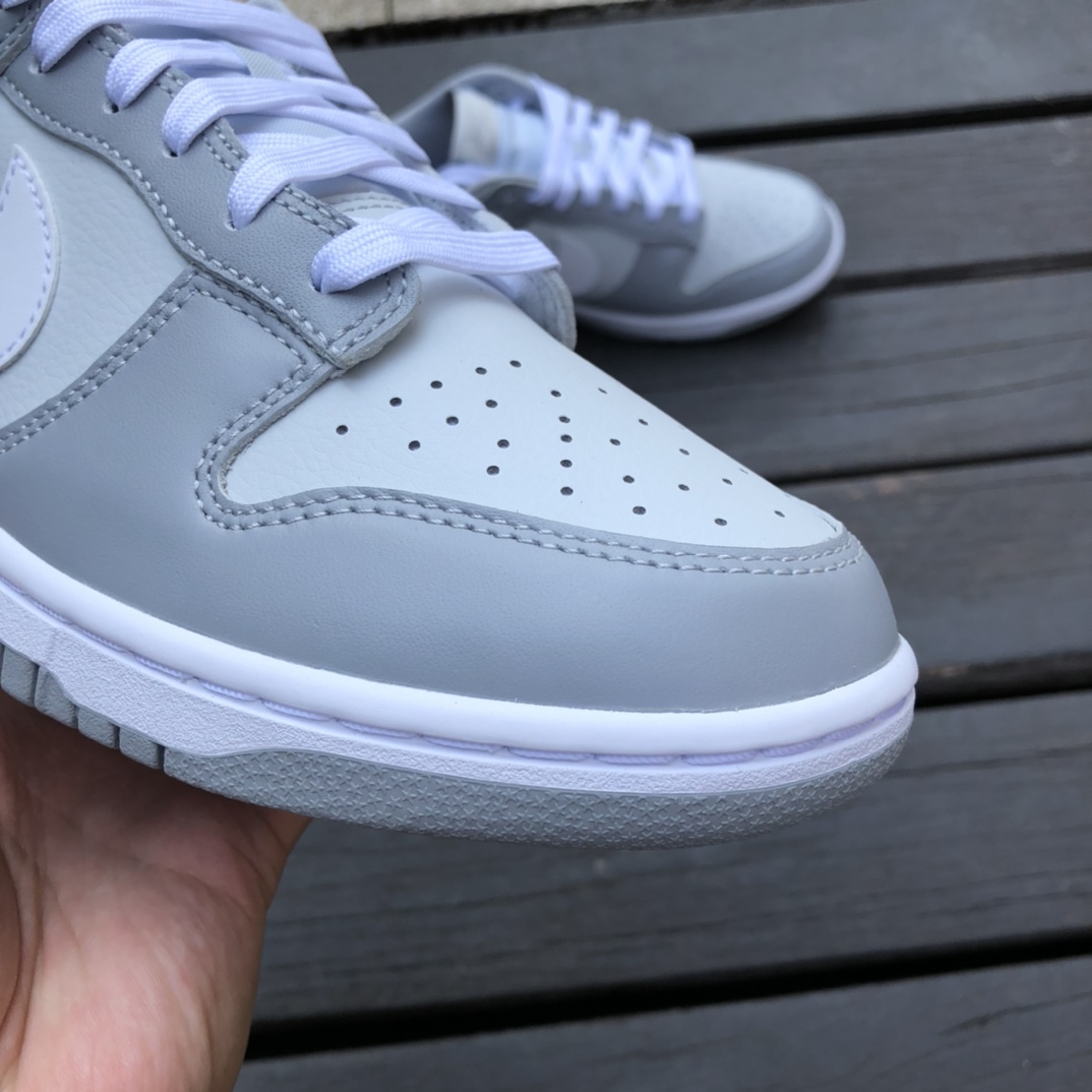 400  纯原版Nike Dunk Low 灰白低帮休闲轻便运动板鞋 DJ6188-001