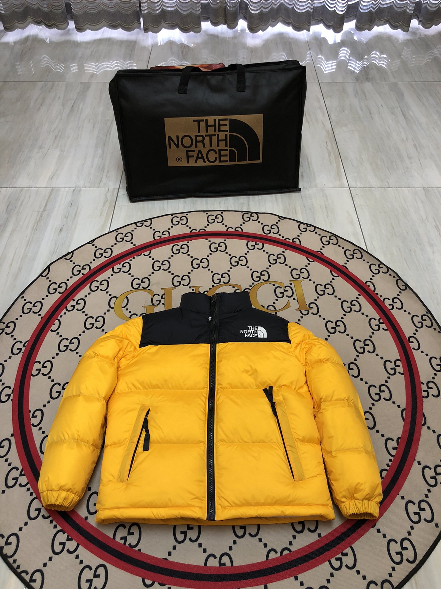 The North Face ملابس سترة أسفل فضفاضة المخملية سلسلة الشتاء Milgauss