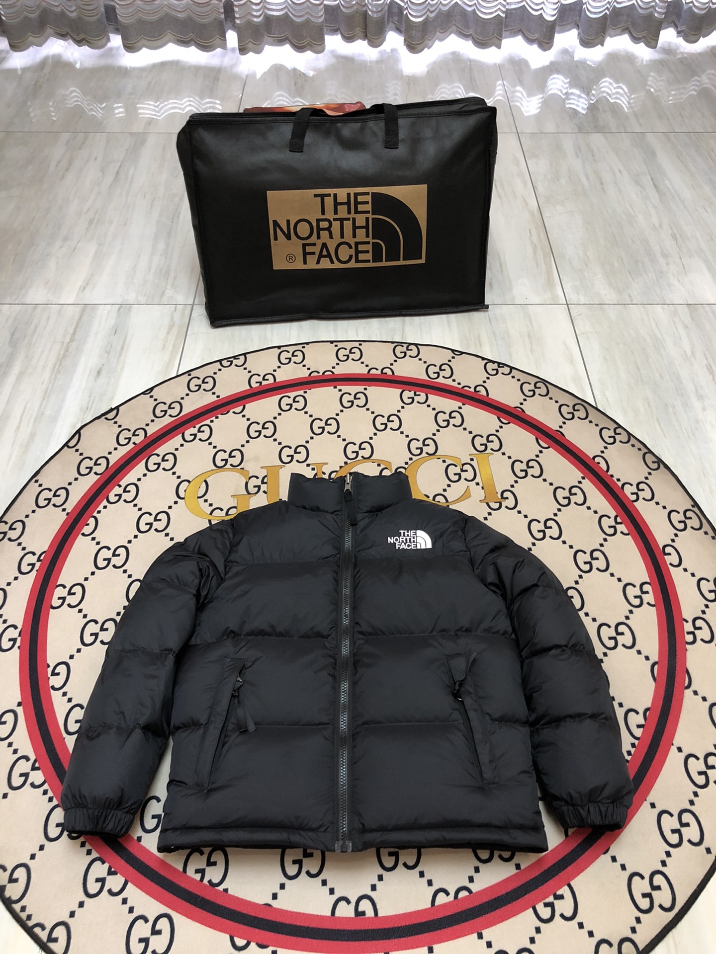 The North Face ملابس سترة أسفل فضفاضة المخملية سلسلة الشتاء Milgauss