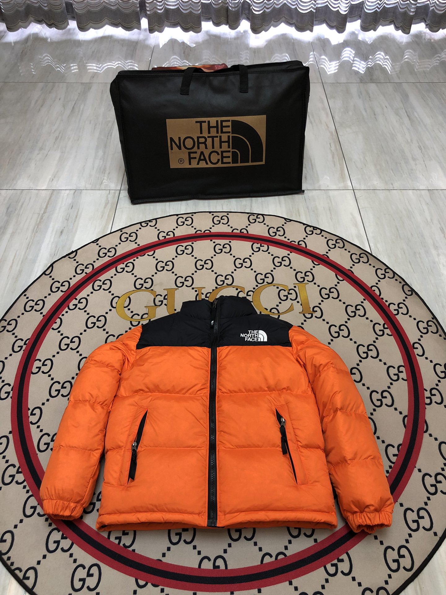 The North Face ملابس سترة أسفل فضفاضة المخملية سلسلة الشتاء Milgauss