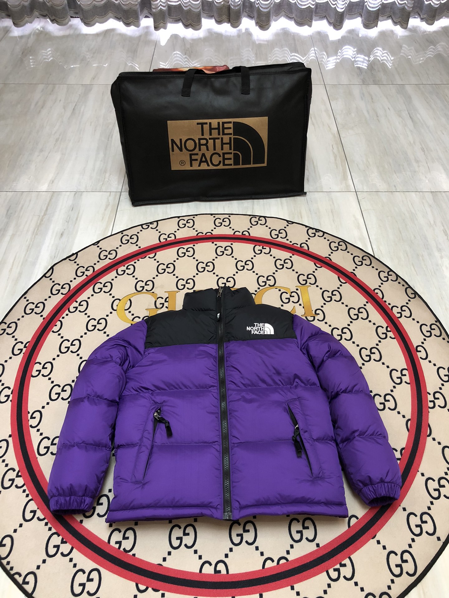 The North Face ملابس سترة أسفل فضفاضة المخملية سلسلة الشتاء Milgauss