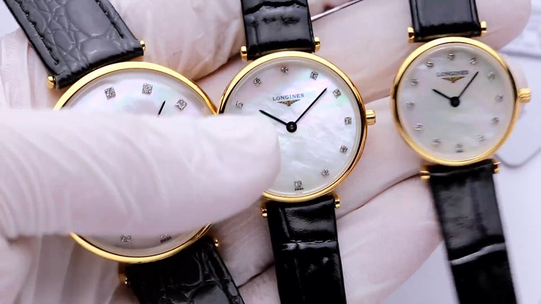 Longines La Grande Classique Watch - Authentic Swiss Quartz Movement, Leather Strap
