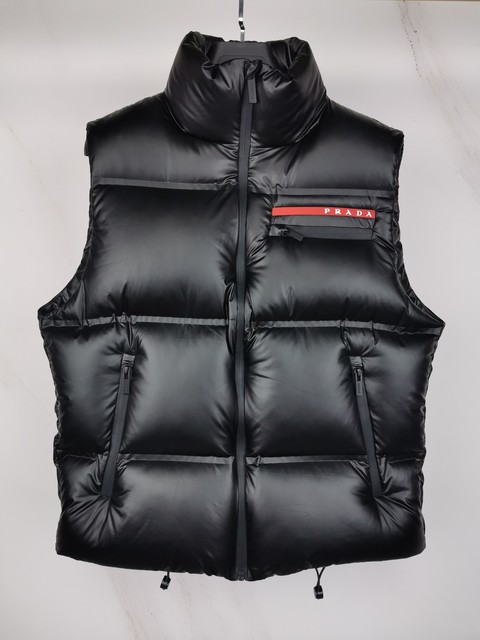 Prada Clothing Tank Top Waistcoat Black Unisex Fall/Winter Collection