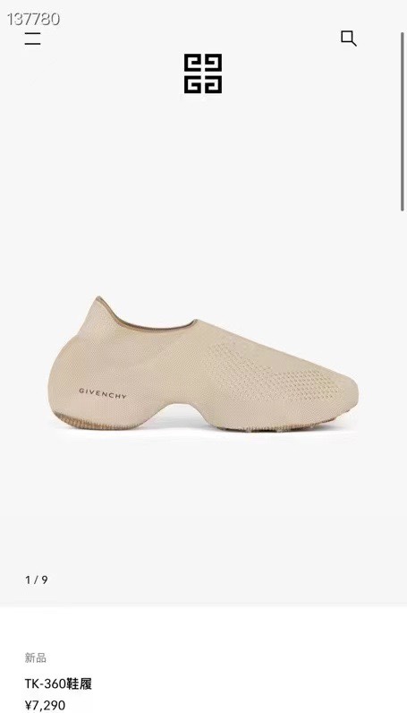 J0 2022春夏 Givenchy  纪梵希 TK- K5 系列、网红明星范丞丞蔡徐坤王一博同款、高街风的版型、鞋面进口飞织、原版开模大底、鞋面大底一体做法、工艺十分复杂：