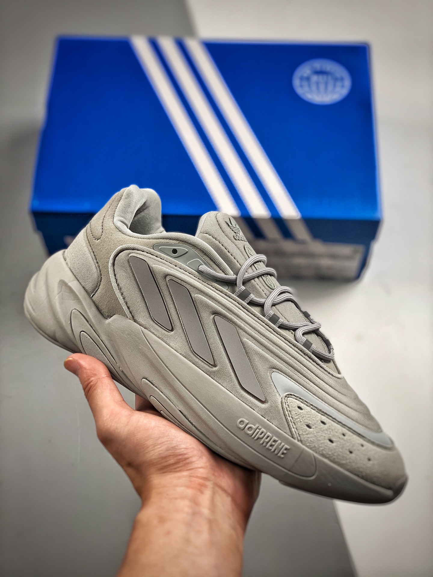 -2 Adidas trébol OZELIA adiPENE tubería 2.0 zapatillas de padre retro deportivas de piel 👏 la fuente lateral de la sue…