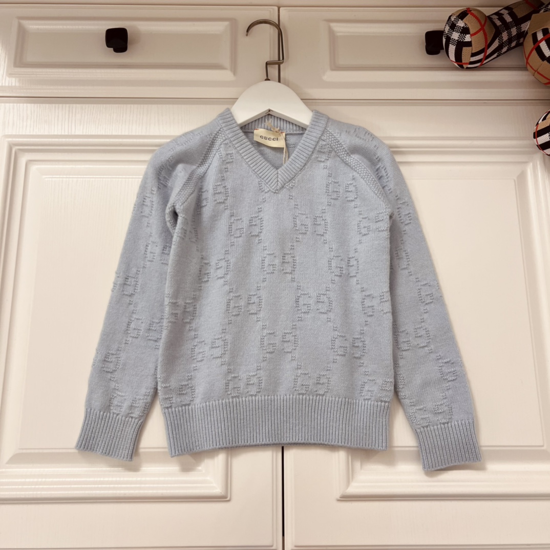 Clothing Sizes in G Family: 100-150 cm, Long-Sleeve Sweaters, V-Shirts, Shelled Fabric. - 图片 3