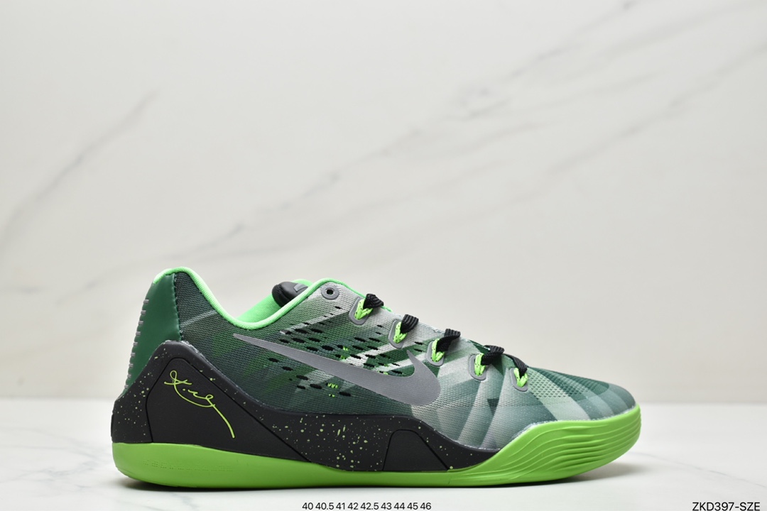 270 科比9代 灰绿紫色 630487-005 Nike Zoom Kobe IX 科比9专业实战运动篮球鞋