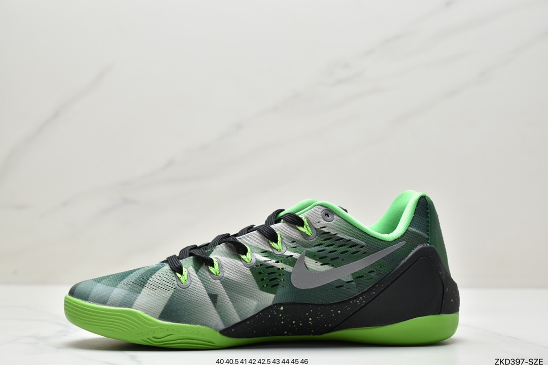 270 科比9代 灰绿紫色 630487-005 Nike Zoom Kobe IX 科比9专业实战运动篮球鞋