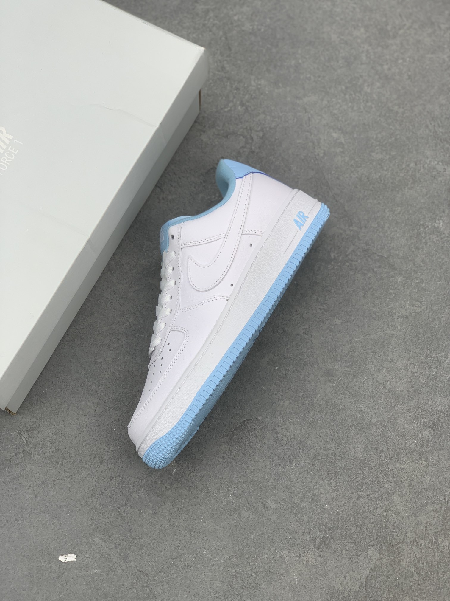 Nike Air Force 1 Low White/Blue Casual Sneakers - Style CD6915-103 8 i1661193044 6433 6