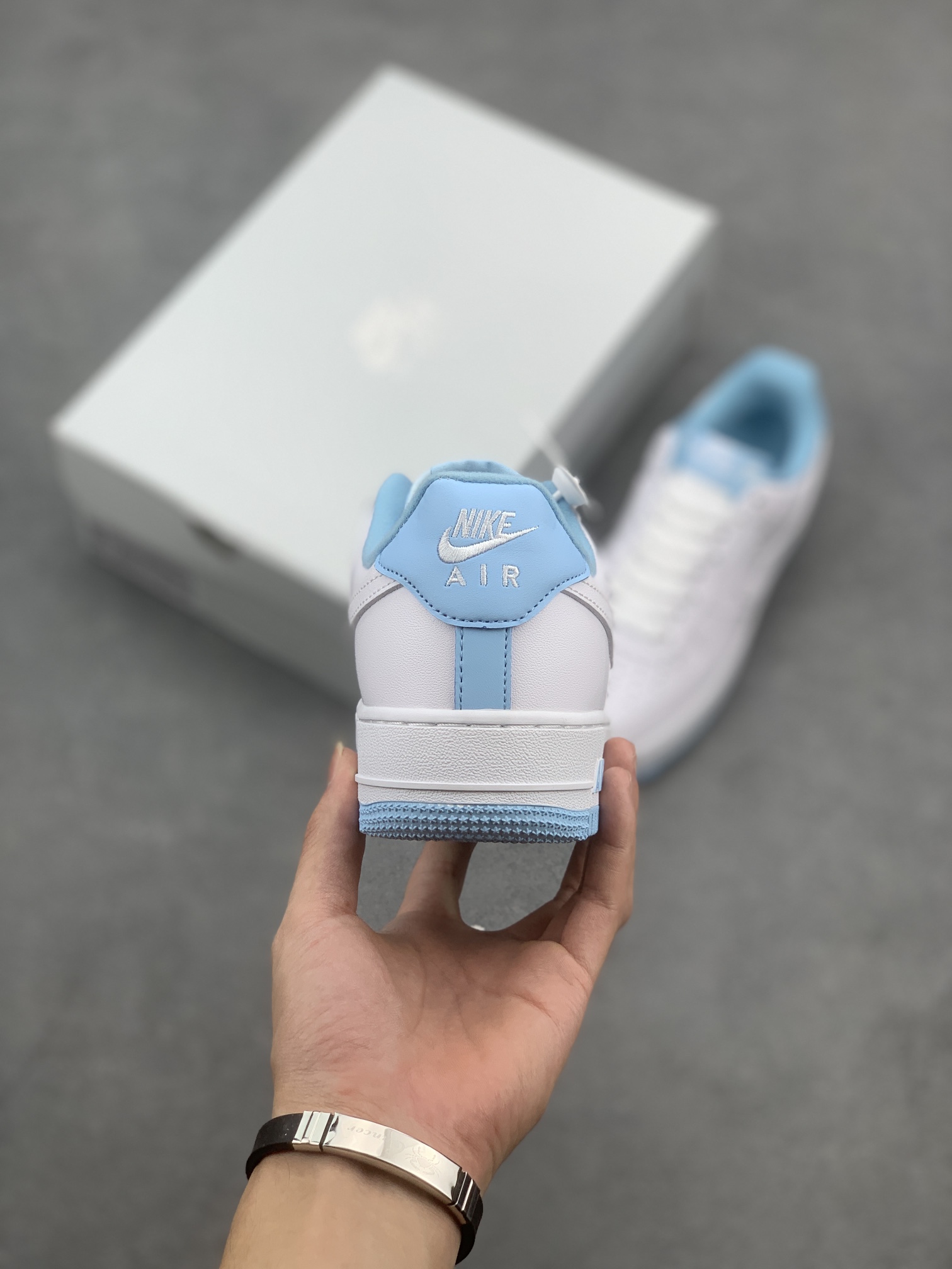 Nike Air Force 1 Low White/Blue Casual Sneakers - Style CD6915-103 5 i1661193044 7631 3