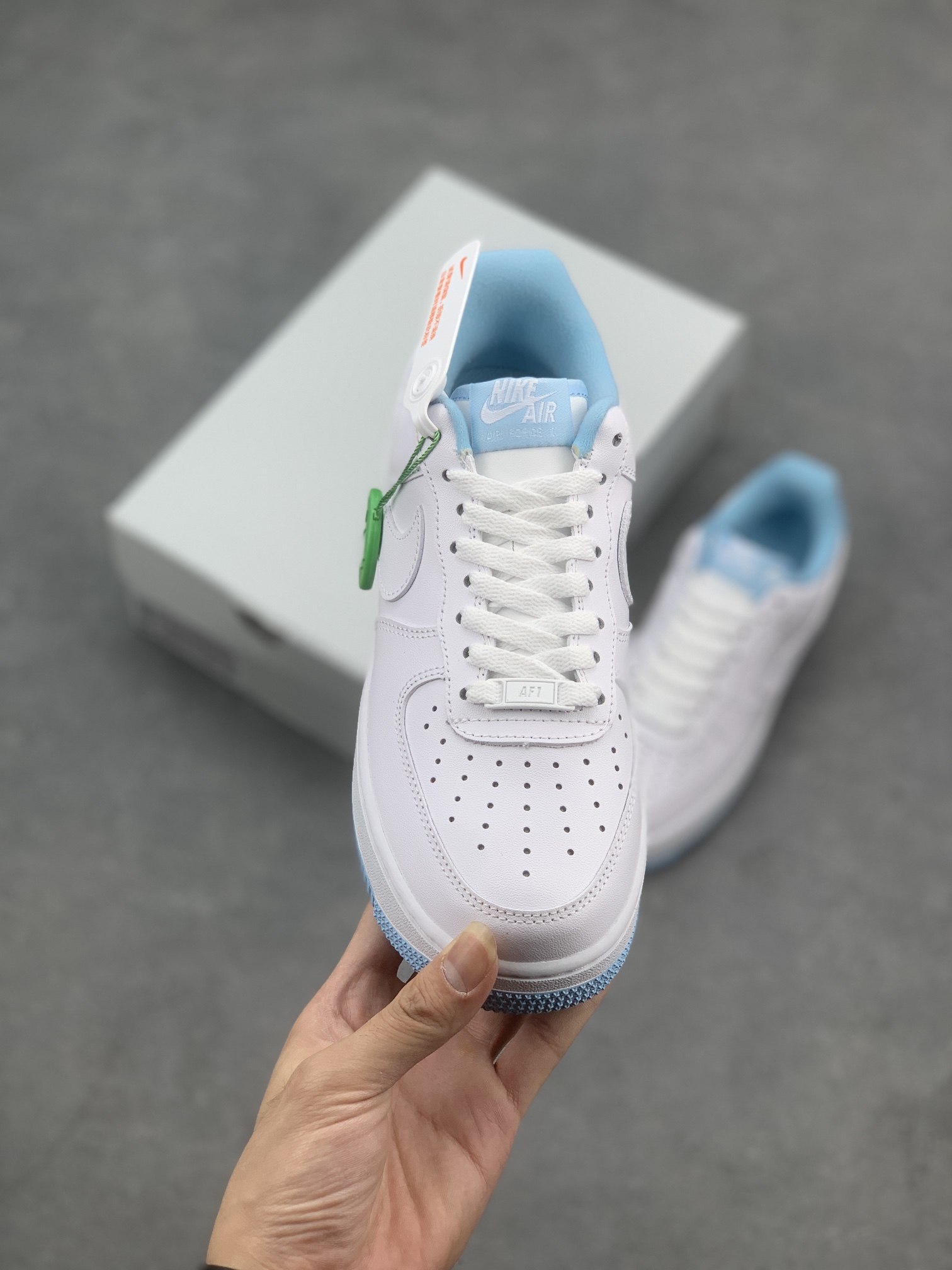 Nike Air Force 1 Low White/Blue Casual Sneakers - Style CD6915-103 3 i1661193044 8861 1