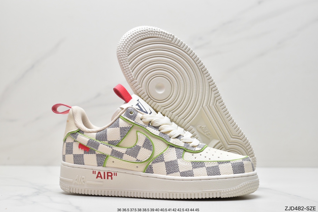 240 耐克Nike Air Force1 空军一号 白蓝 低帮休闲板鞋1A9V8H