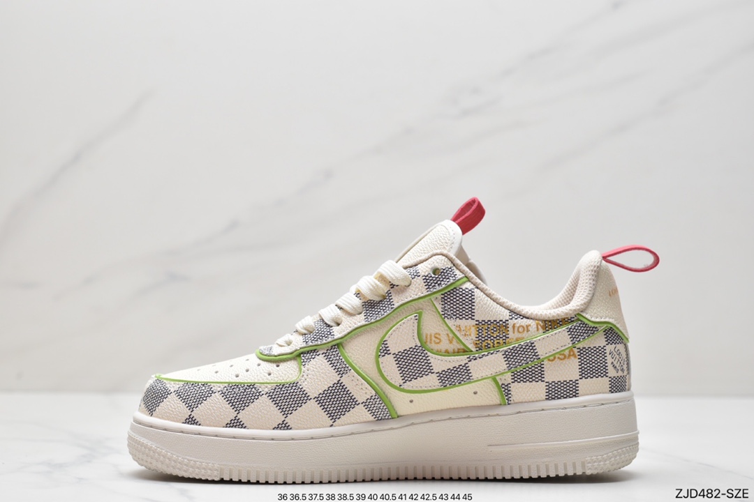 240 耐克Nike Air Force1 空军一号 白蓝 低帮休闲板鞋1A9V8H