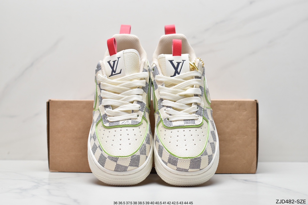 240 耐克Nike Air Force1 空军一号 白蓝 低帮休闲板鞋1A9V8H