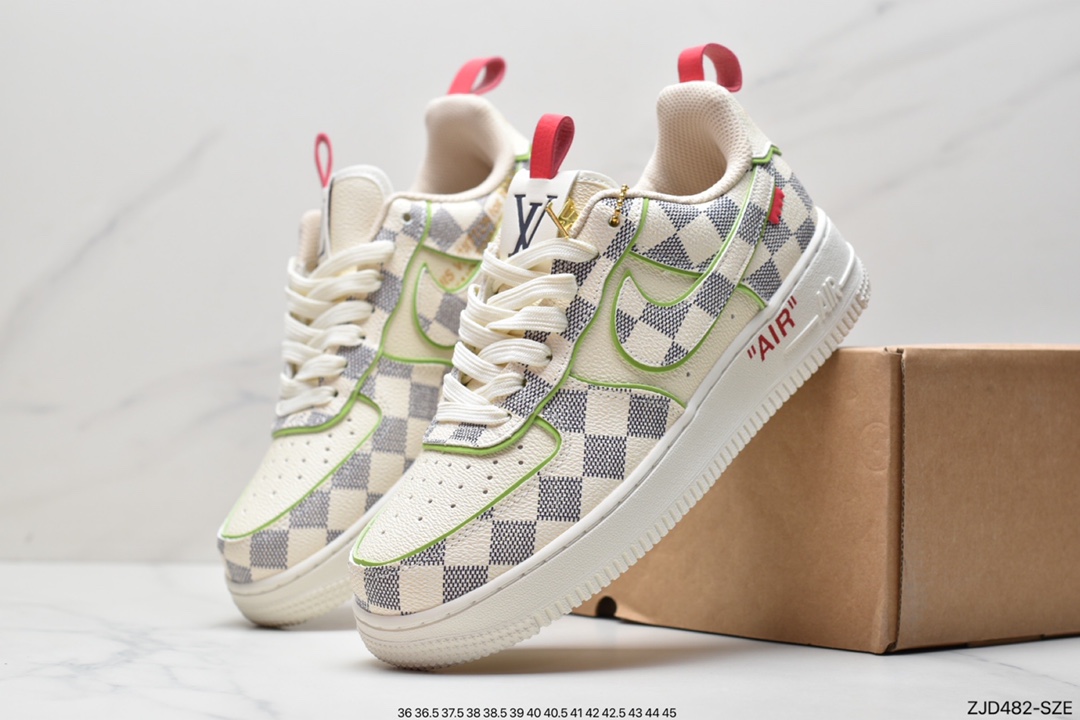 240 耐克Nike Air Force1 空军一号 白蓝 低帮休闲板鞋1A9V8H