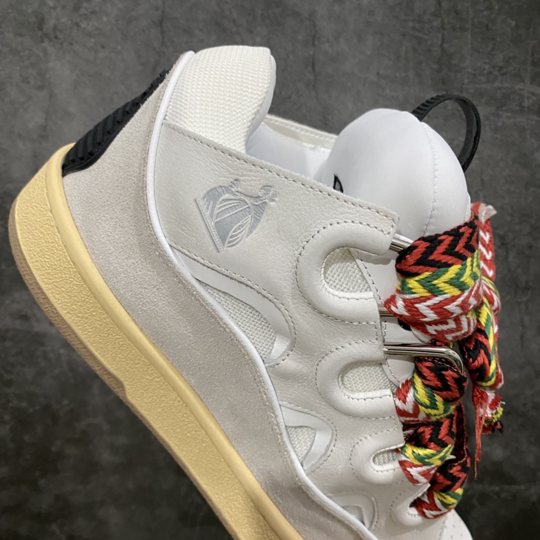 图片[8]-LANVIN浪凡面包鞋三代 最新走秀款CURB系列休闲运动鞋 官网一出热度火爆整个全球，各大网红也疯狂上脚 耗时2个月原版1：1开模重工艺制作 面料采用进口牛磨砂➕环保牛反绒➕金钢网织物 内里柔软透气太空棉面料 原版开模双色TPU大底 女款：35-40 男款：39-45-选品中心