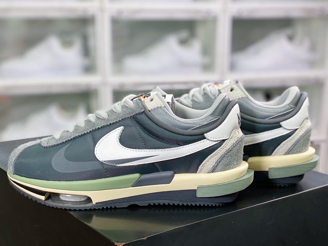 260 Sacai x Air Zoom Cortez SP 4.0”Grey White”4.0系列改良阿甘低帮解构厚底老爹风休闲运动慢跑鞋DQ0581-001
